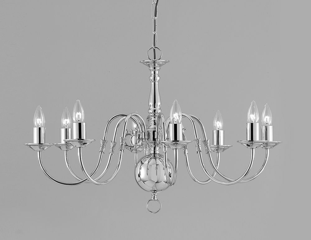 FLEMISH CHANDELIER - PEWTER