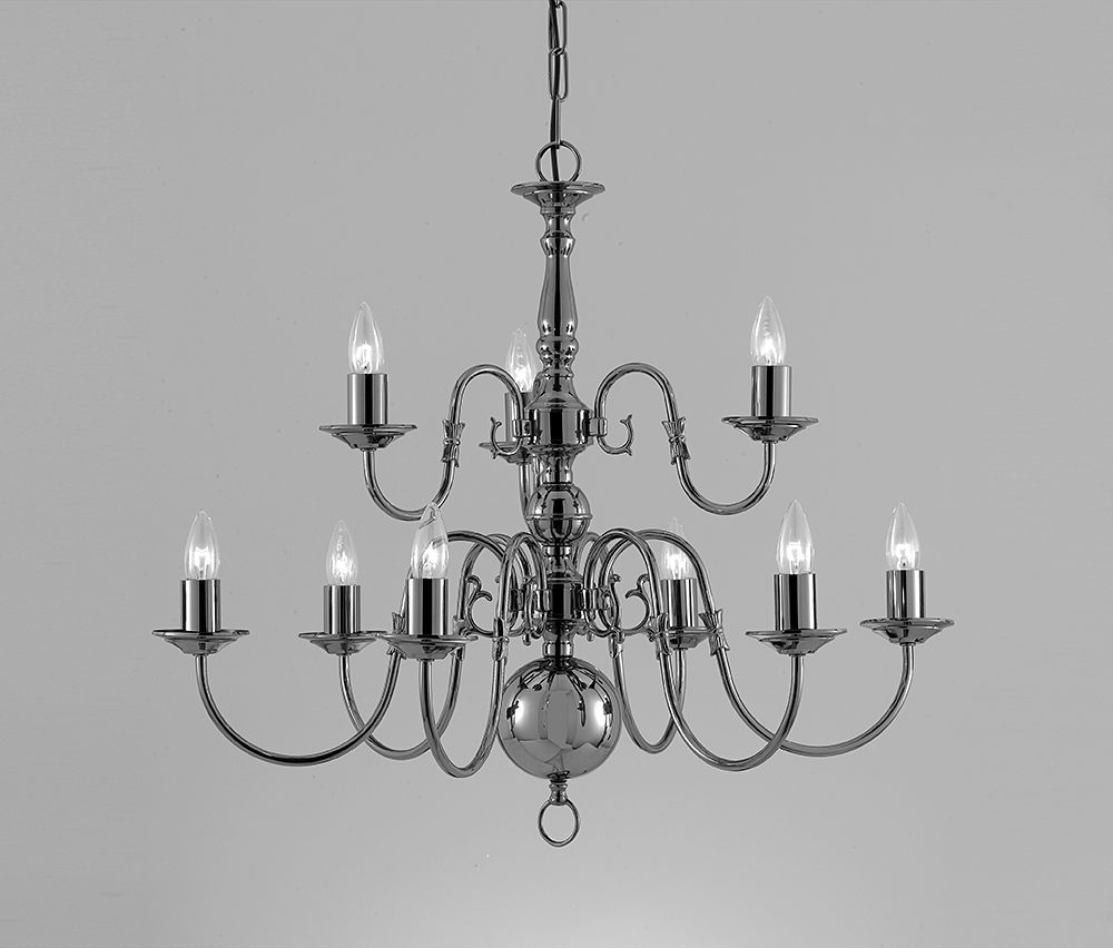 FLEMISH CHANDELIER - ANT.BRASS