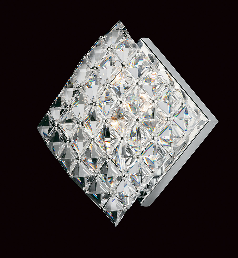 DIAMOND SQ. CRYSTAL WALL LT. - CE01082/WB/CH