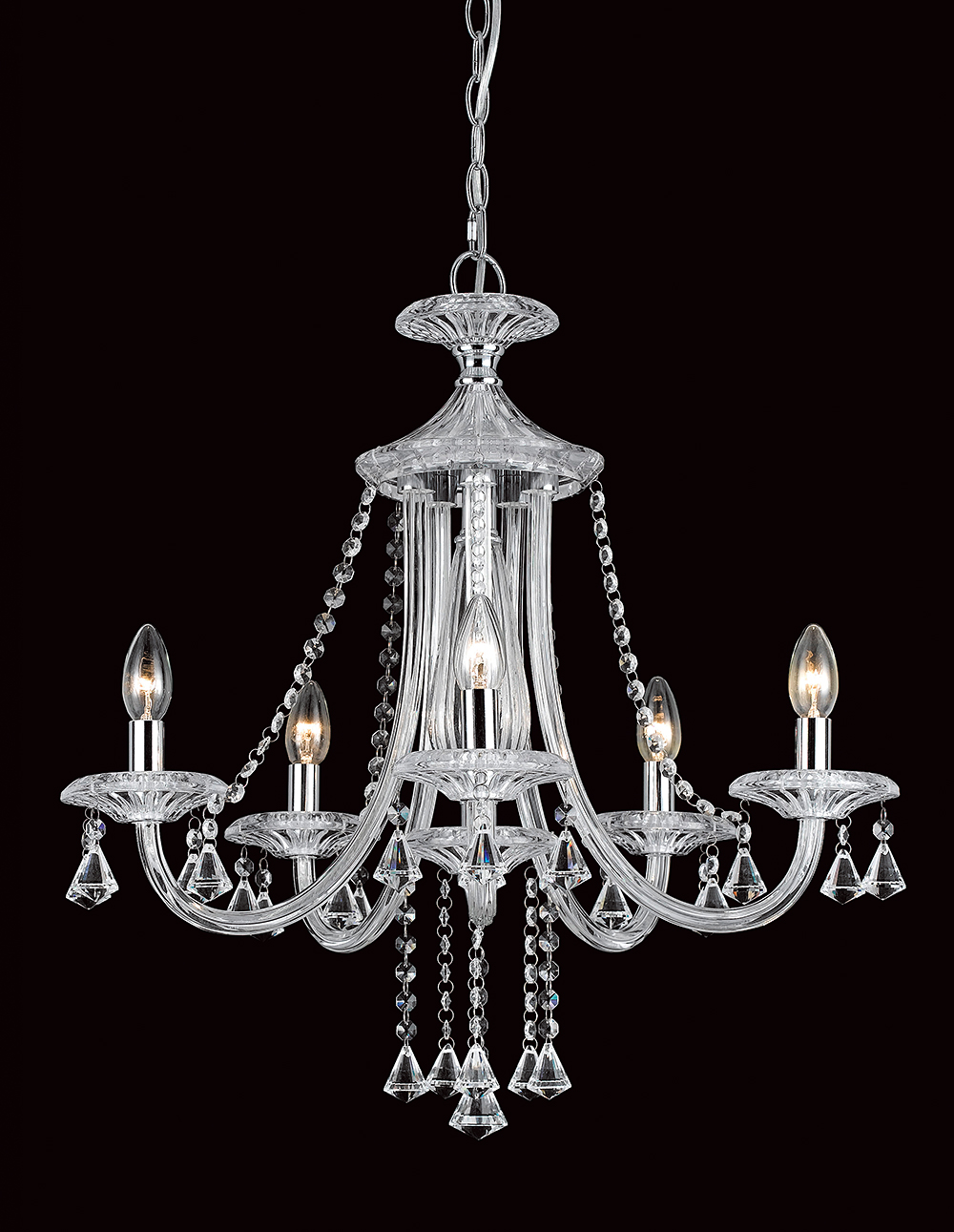 CALGARY 5LT CHROME W/ CRYSTAL