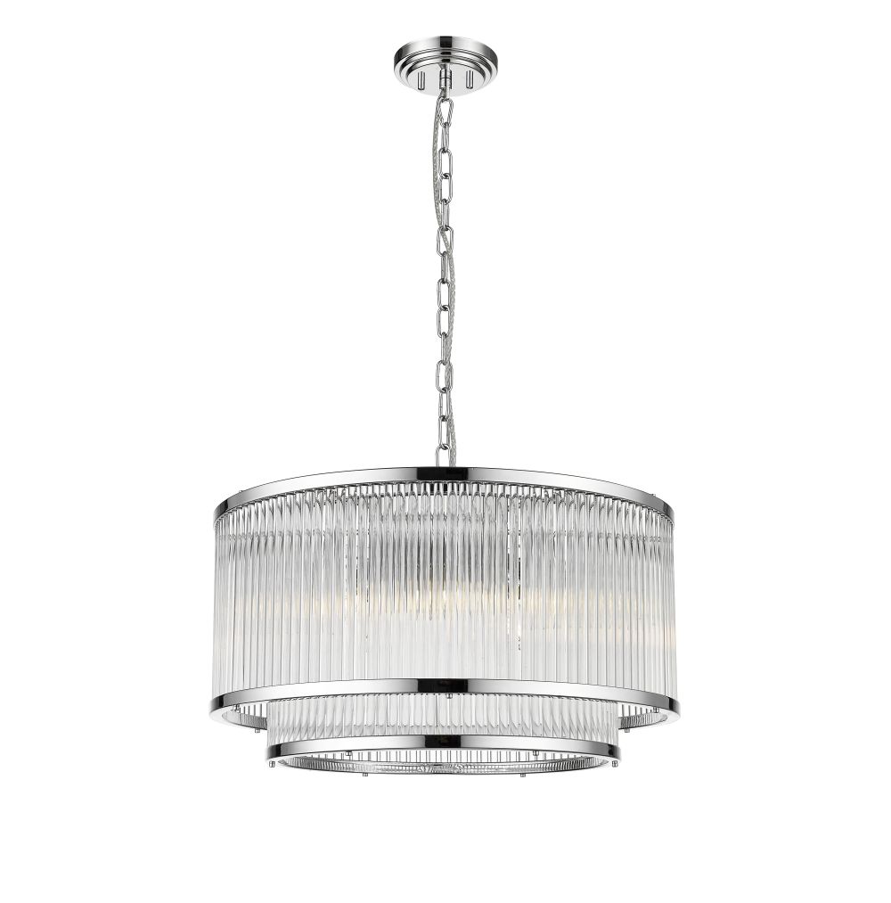 ANTIGUA 5LT 2-TIER PENDANT CHR