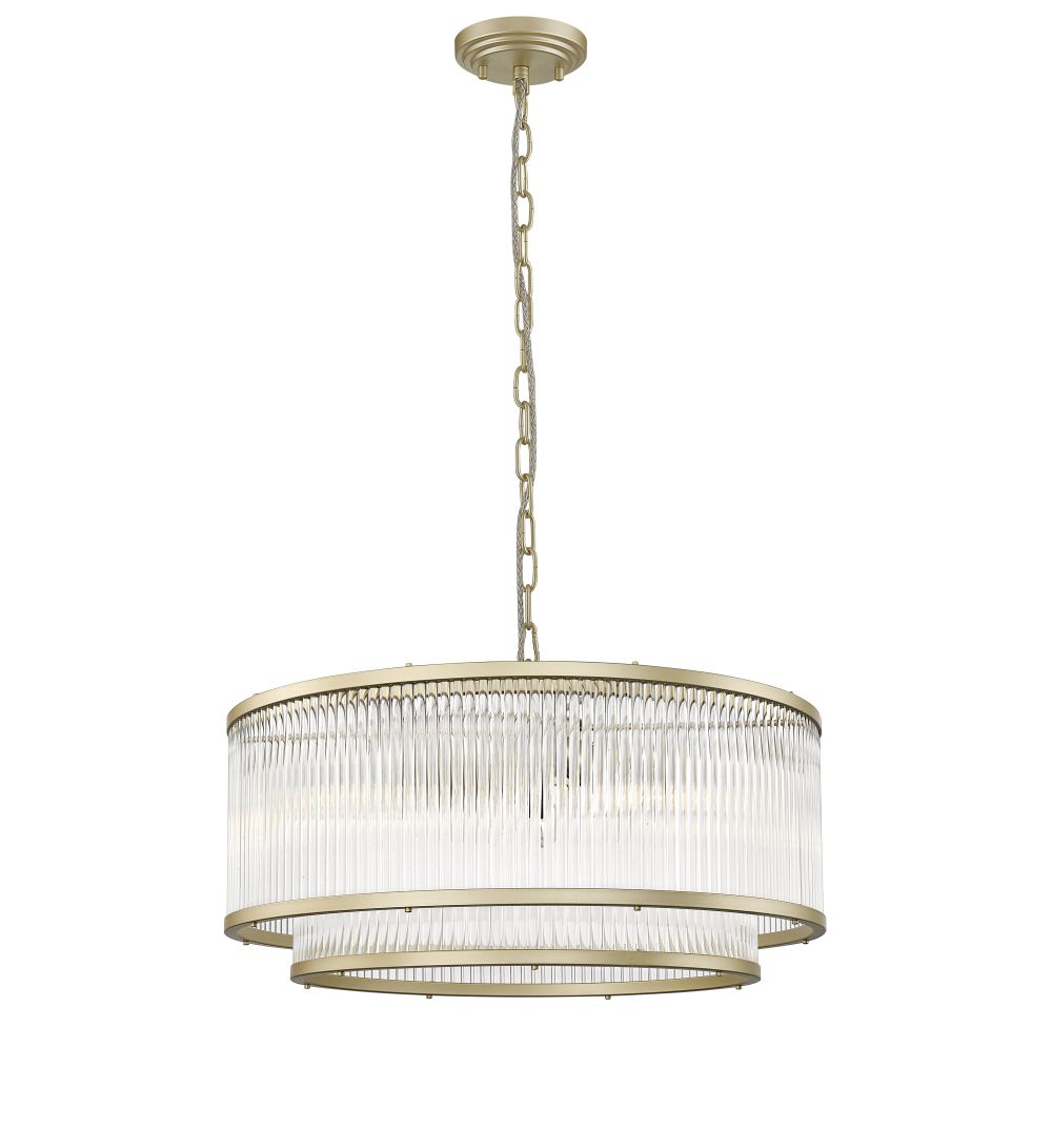 ANTIGUA 6LT 2-TIER PENDANT M.G
