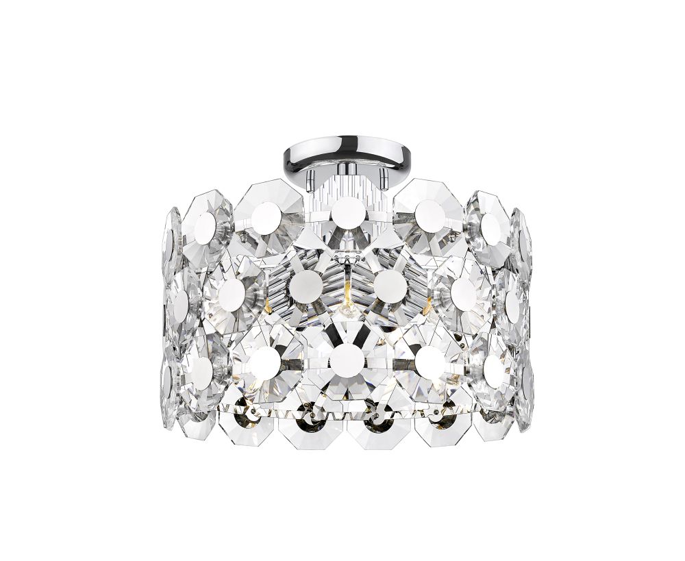 BAHAMAS 5LT SEMI FLUSH CHROM