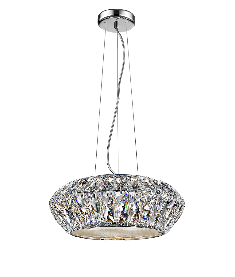 ARMEL 4LT CRYS. PENDANT CHROME