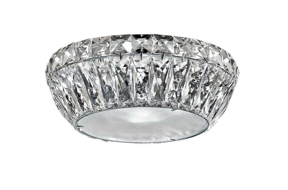 ARMEL 4LT CRYS. FLUSH CHROME