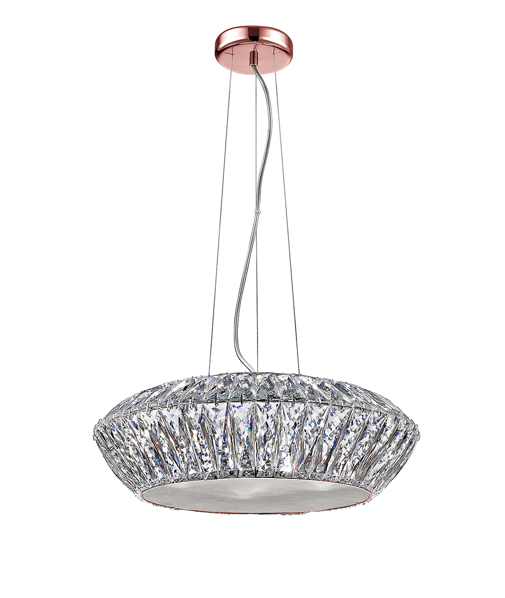 ARMEL 7LT CRYS.PEND. ROSY GOLD