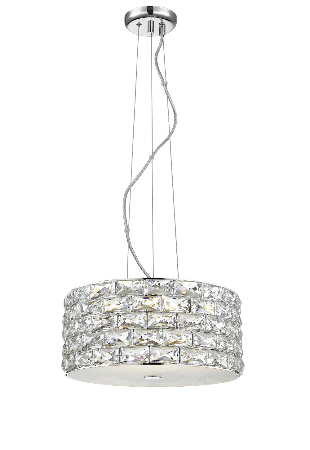 ARUBA 4LT CRYS. PENDANT CHROME