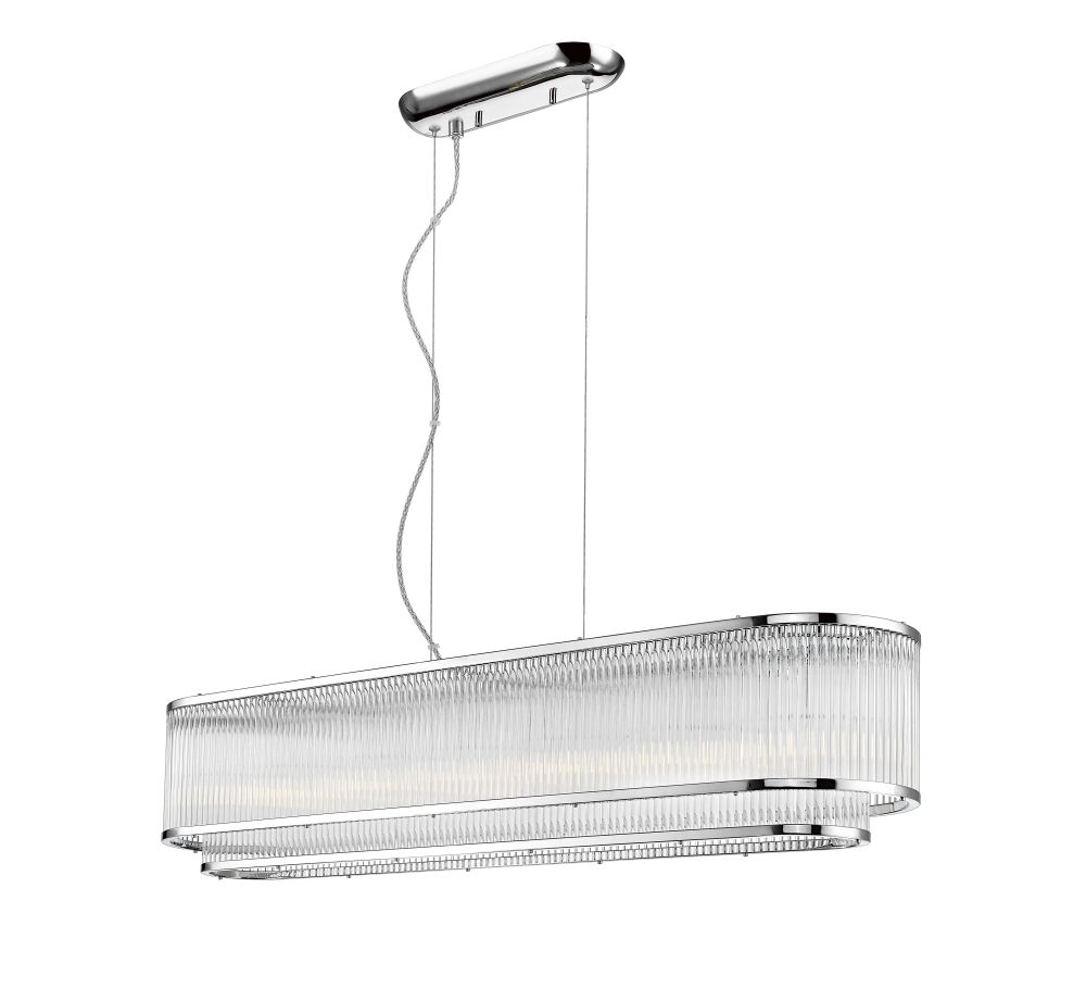 ANTIGUA 7LT TIERED OBL CHROME 