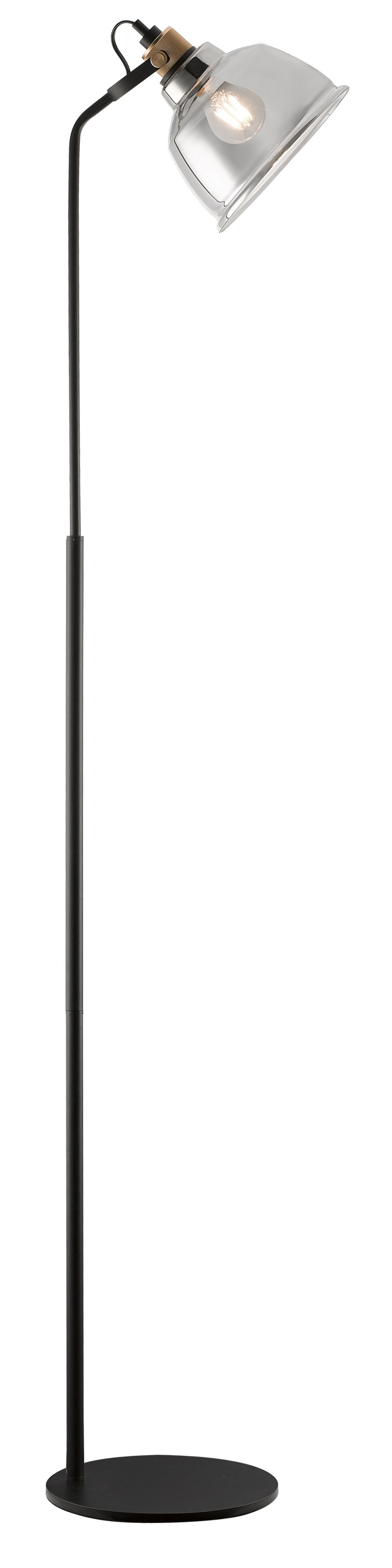 AVA FLOOR SMOKE GLASS/BLACK