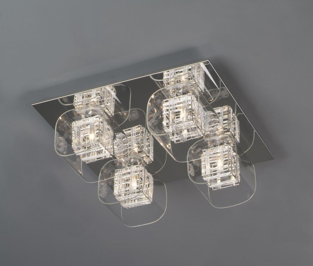 AVIGNON 4LT SQ.PLATE FLUSH CH
