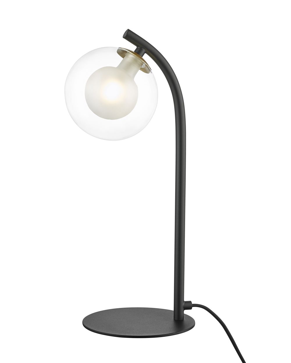 REMY TABLE LAMP GOLD/MBLK