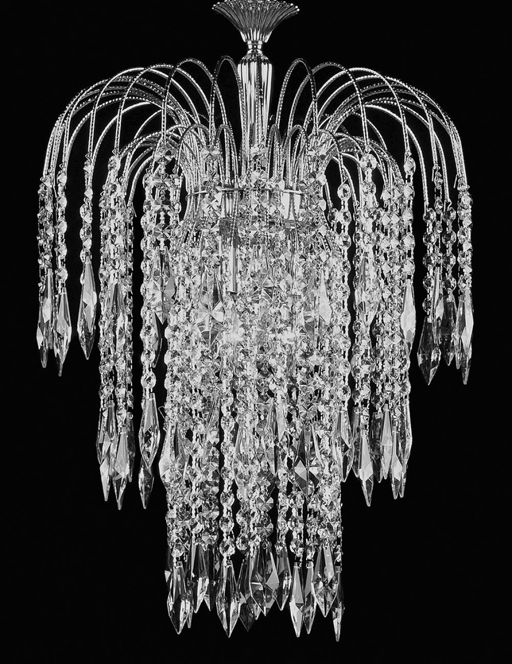 SHOWER LONG CHAIN FLUSH-NICKEL