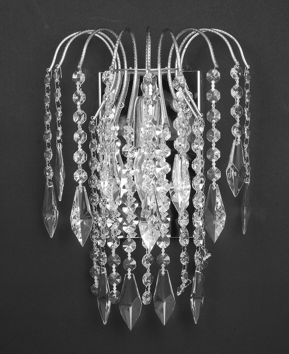 SHOWER LONG CHAIN WALL NICKEL
