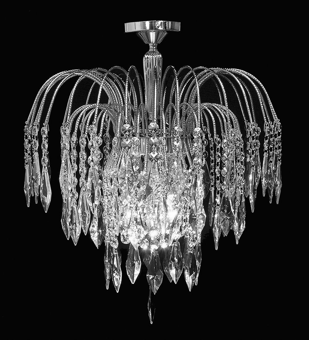 SHOWER FLUSH STRASS ANT.NICKEL